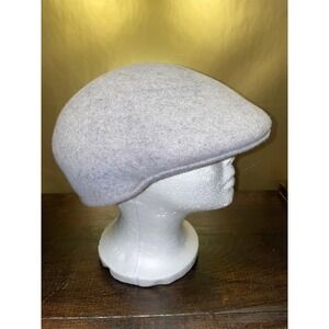 Bruno Capelo Men's Light Gray Wool Blend Flat‎ Cap Hat Sz XL Tyson Collection